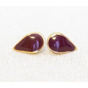 Vintage Goddess Teardrop Fashionable Red Stud Earrings - AB2
